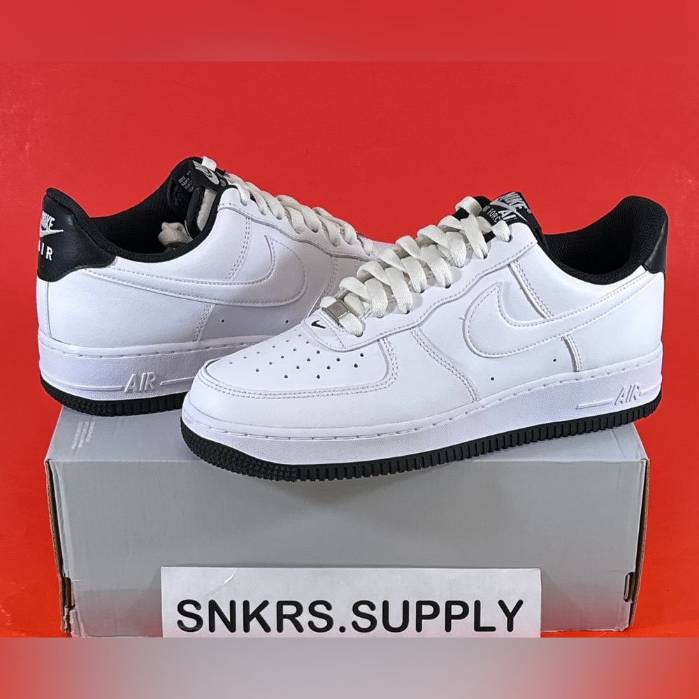 Nike Air Force 1 '07 'White Black' Men's Size 12